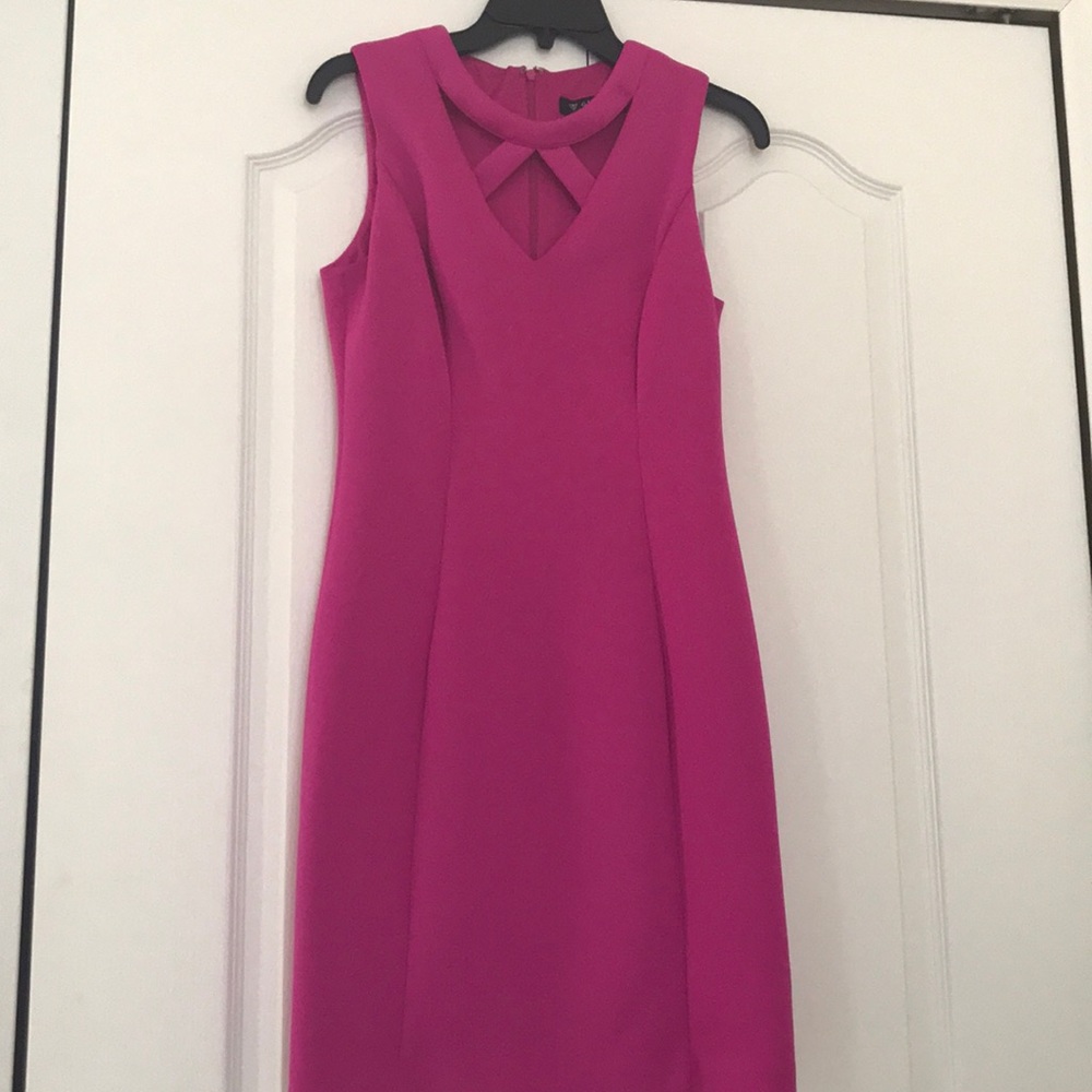 Fuchsia office dress